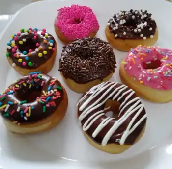 Mini Donas con grageas